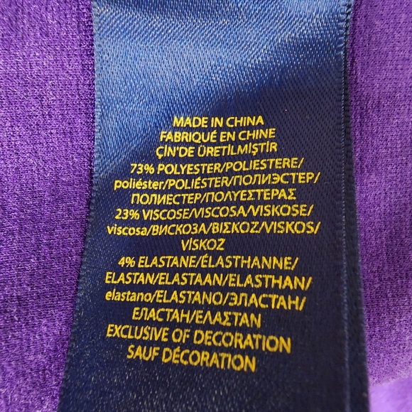 Polo Ralph Lauren Sleeveless Tennis Dress Purple Girls Size XL(16) - Picture 8 of 12